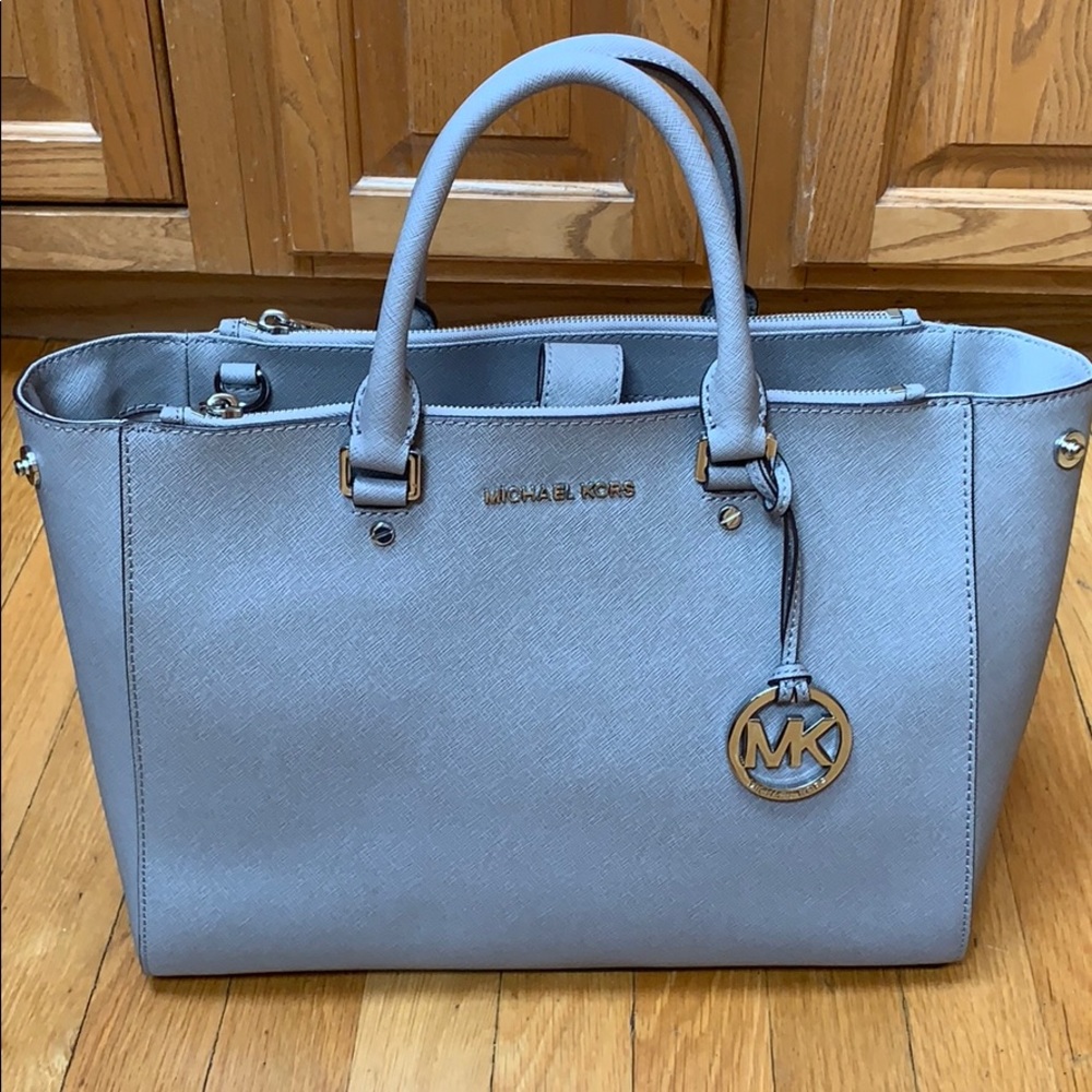 Michael Kors Large Tote Handbag Gray/silver